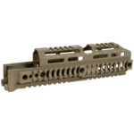 Midwest Industries, Alpha Series 10'' Quad Rail, Picatinny Handguard, Flat Dark Earth